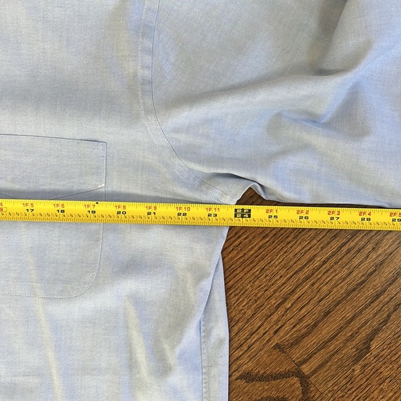 Saddles Light Blue Oxford Button Down Long Sleeve Casual or Dress Shirt - Picture 4 of 10